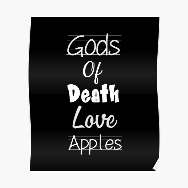 Gods Of Death Love Apples Poster RB1908 product Offical Death Note Merch
