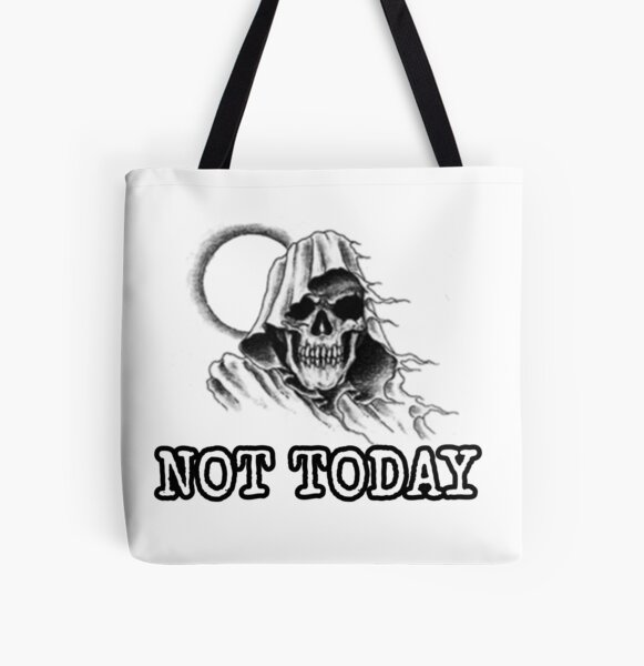not today death tired All Over Print Tote Bag RB1908 product Offical Death Note Merch