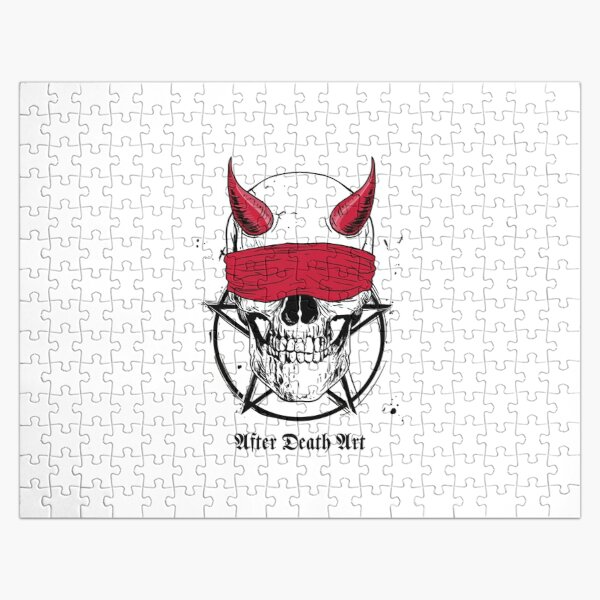 After Death Art Pentacle Skull Blindfold Jigsaw Puzzle RB1908 product Offical Death Note Merch