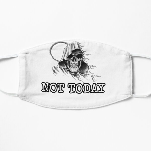 not today death tired Flat Mask RB1908 product Offical Death Note Merch